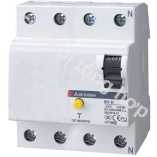 Aptomat chống dòng rò 4P 63A 30mA