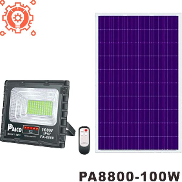 mẫu đèn năng lượng mặt trời 100w